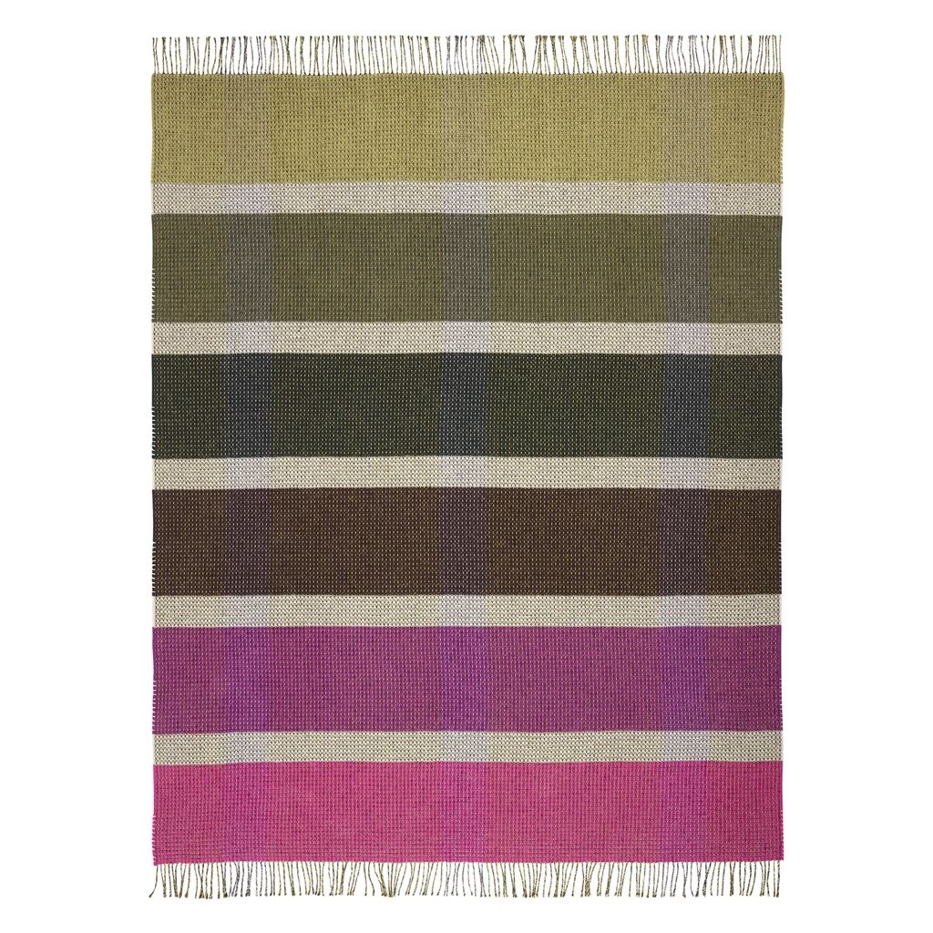 Montaigne Stripe Throw By Designers Guild In Rosewood